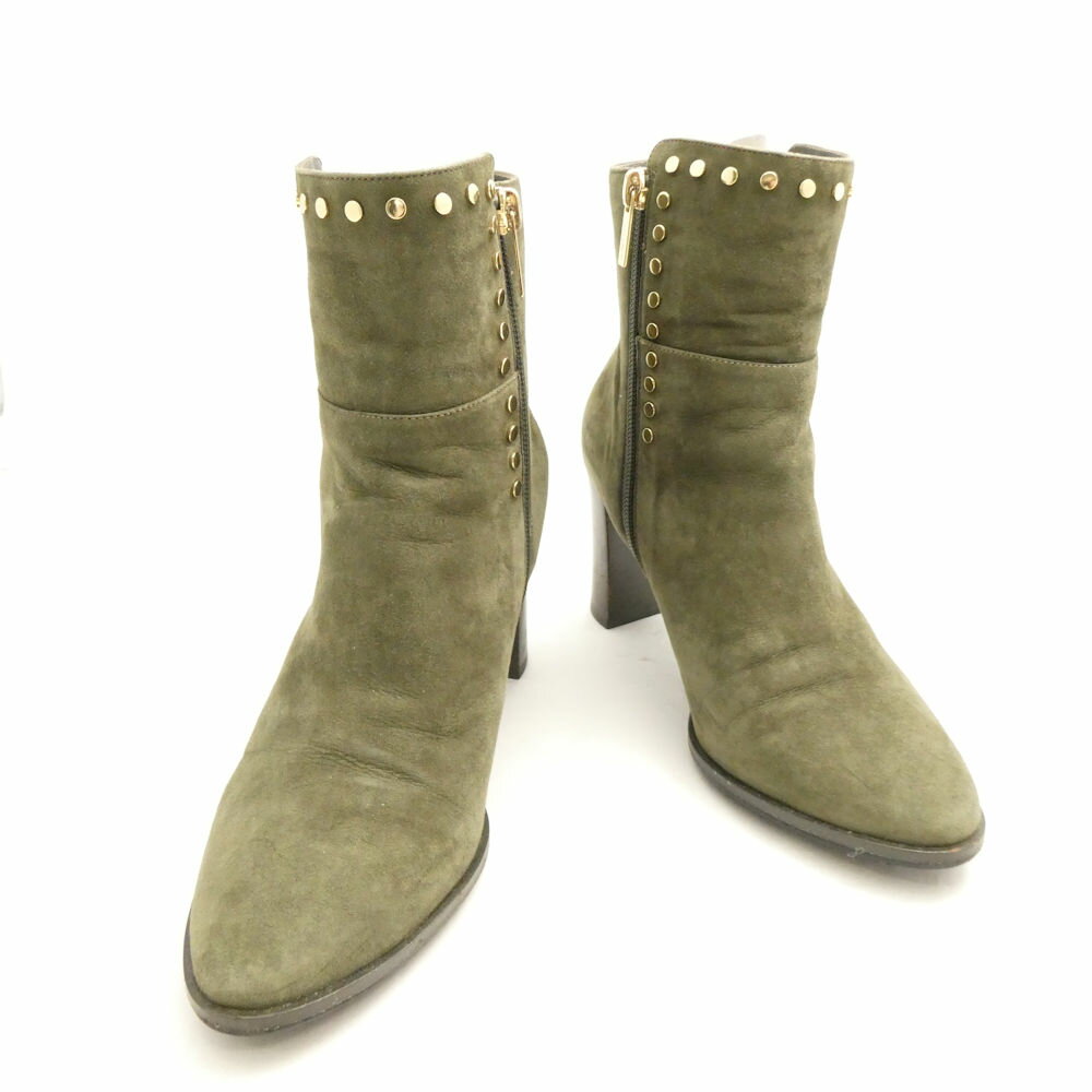 ���� JIMMY CHOO ���ߡ����奦 harlow 80 �������ɥ��硼�ȥ֡��� 37 1/2 24.5cm���� �֡��ƥ� ��ǥ����� AO3657 �����...