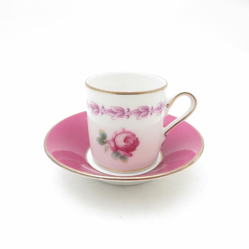 Richard Ginori リチャードジノリ インペロカメリア デミタスカップ＆ソーサー エスプレッソ コーヒー バラ 薔薇 ローズ SC10254V2 【中古】