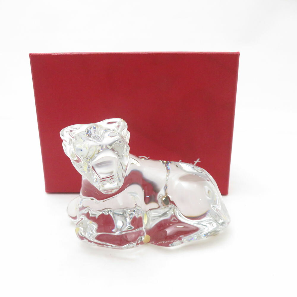美品 Baccarat バカラ ゾディアック 干支 丑 クリスタルオブジェ 置物 ウシ 牛 フィギュリン SC9791H1 【中古】
