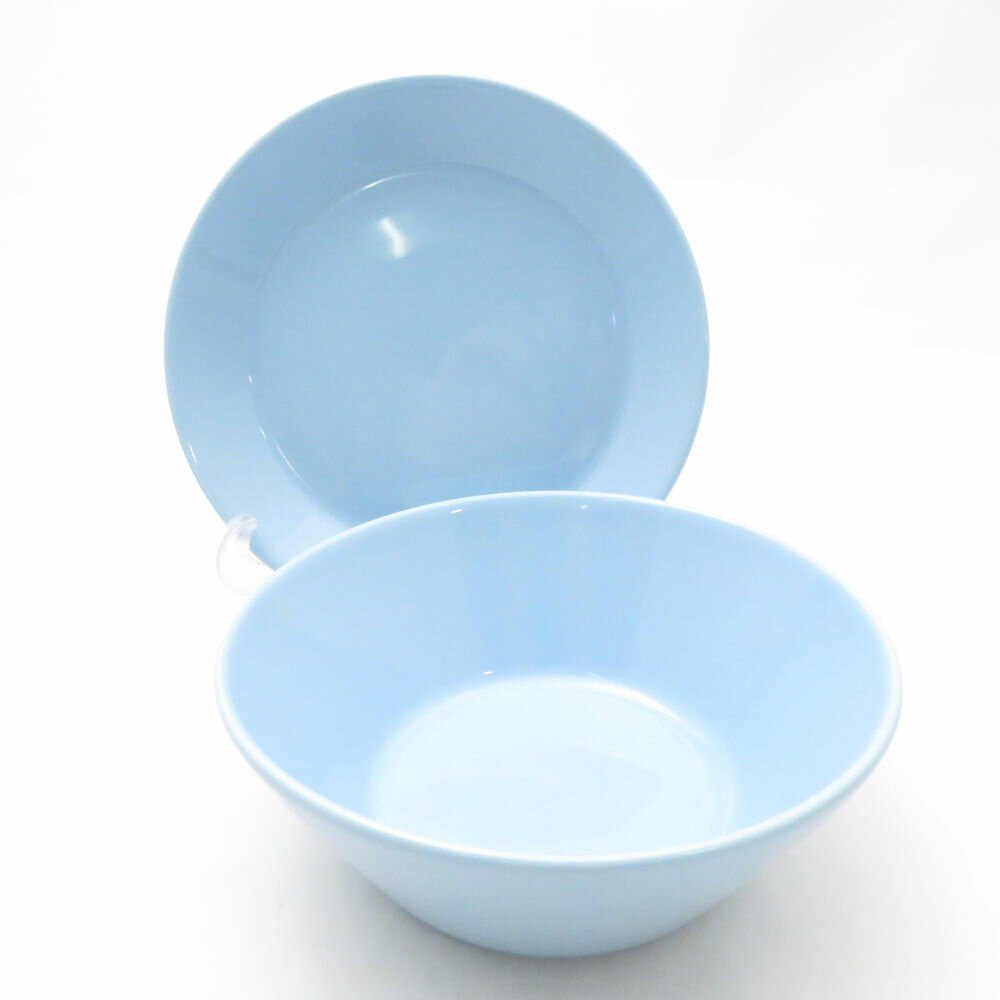 iittala イッタラ ティーマ 中皿 ボウル 2点 セット ライトブルー 廃盤色 17cm/14cm SC9879J2 【中古】