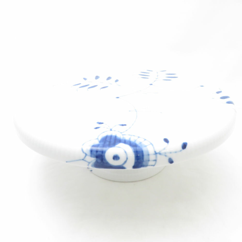 美品 ROYAL COPENHAGEN ロイヤルコペンハーゲン ブルーフルーテッドメガ ケーキディッシュ 足つき 29cm プレート スタンド SC10129A2 【中古】