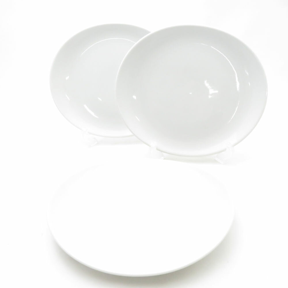 美品 PILLIVUYT ピリヴィッツ オーバルプレート 3枚 ポーセリン セット ステーキ 皿 業務用食器 フランス SU13538B3 【中古】