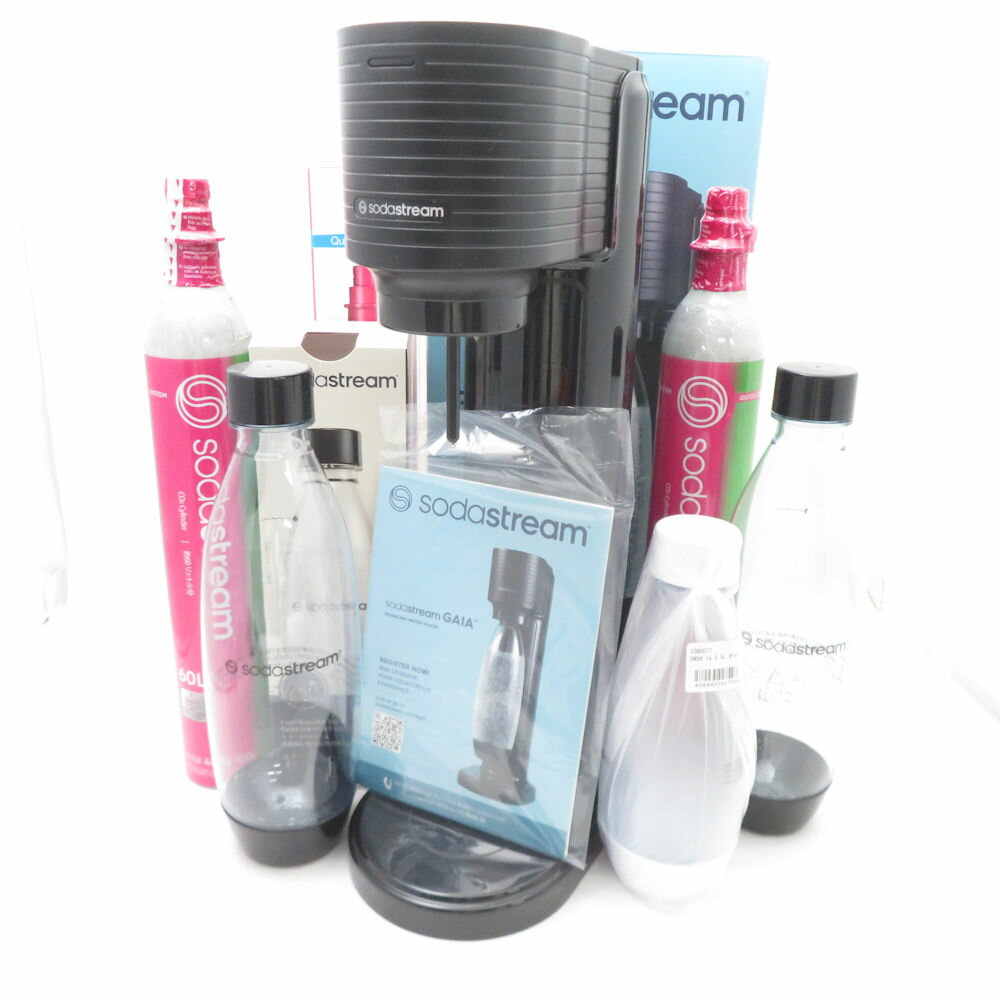 美品 sodastream ソーダストリーム GAIA スターターキット 炭酸水メーカー キッチン家電 スパークリングウォーター SU13597Z 【中古】