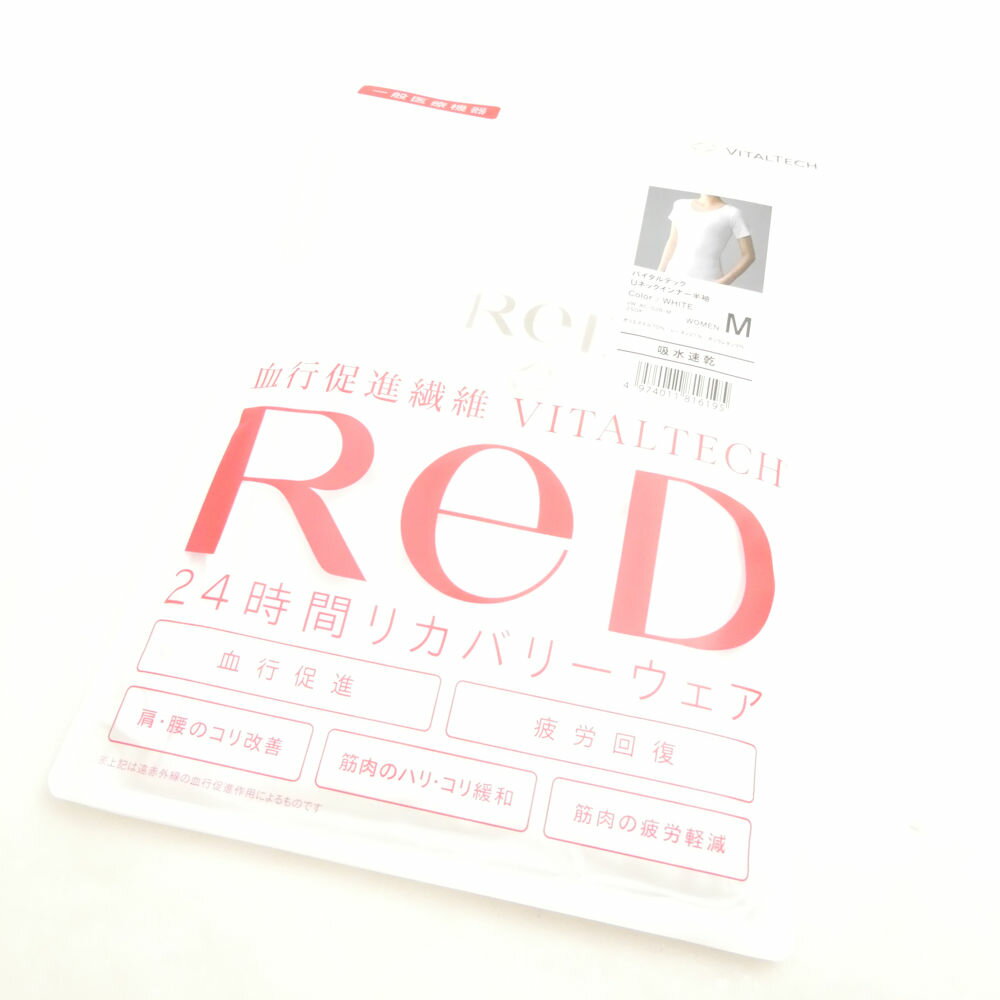 ̤���� ReD ��å� VITALTECH �Х�����ƥå� �ꥫ�Х꡼������ M �ݥꥨ���ƥ�¾ U�ͥå�����ʡ�Ⱦµ�ȥåץ� 24���� ��ǥ����� AU387...