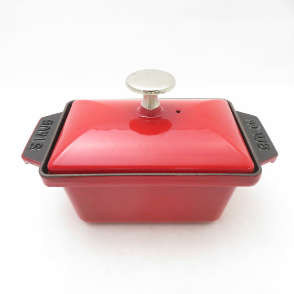 美品 STAUB ストウブ ハーフテリーヌ 焼き型 鍋 鋳物ホーロー SC10194E1 【中古】