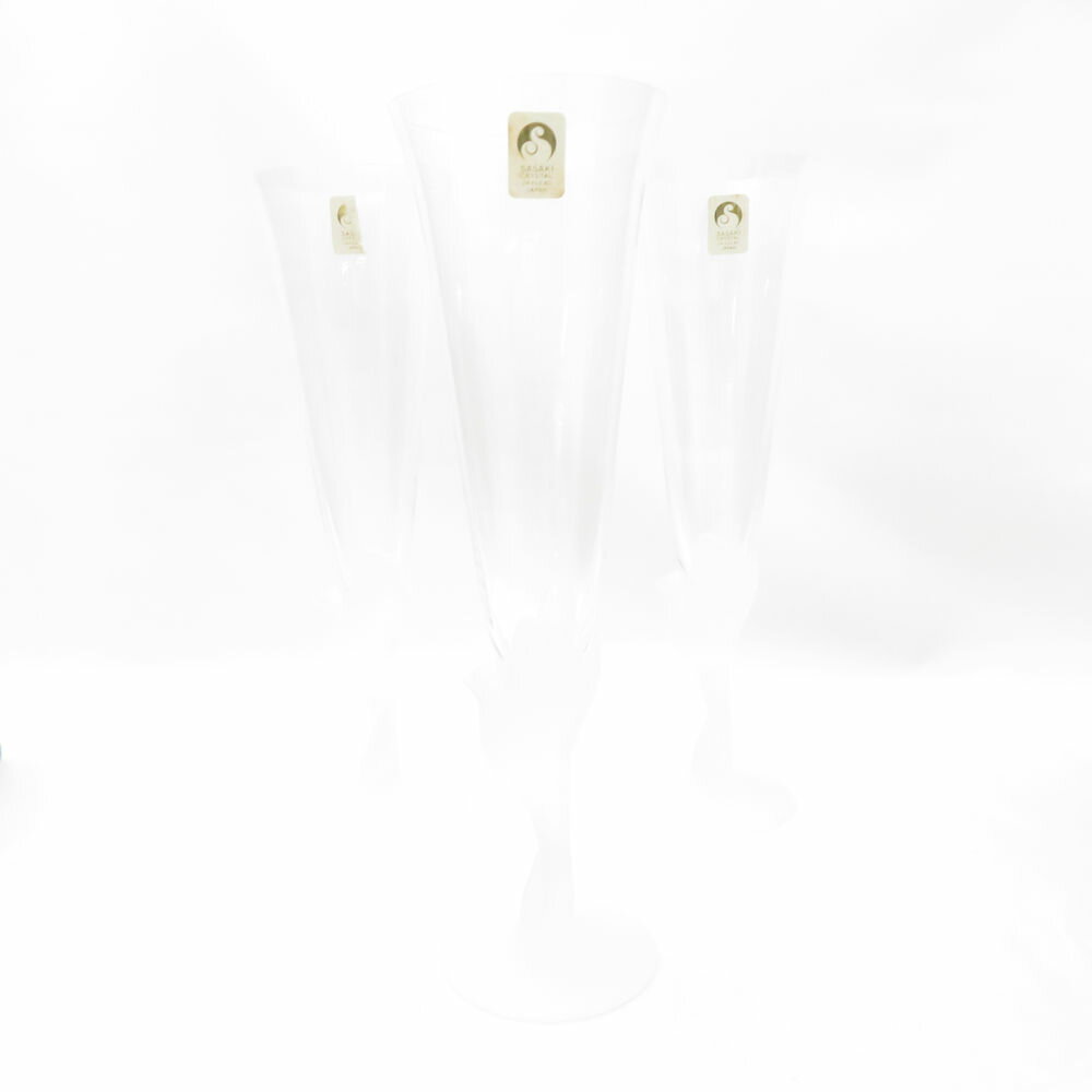 ���� SASAKI CRYSTAL ���������ꥹ���� ���ӥ� �����ѥ󥰥饹 3�� ���å� H23.5cm Ļ �����ھ˻� SC9666A1 ����š�