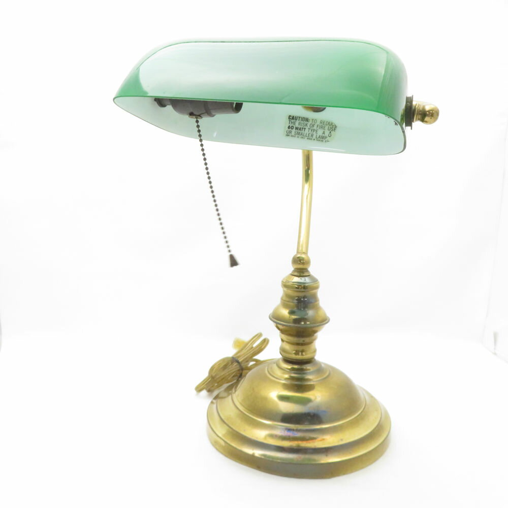 バンカーズランプ テーブルランプ レトロ アンティーク 卓上 SD182Z 【中古】