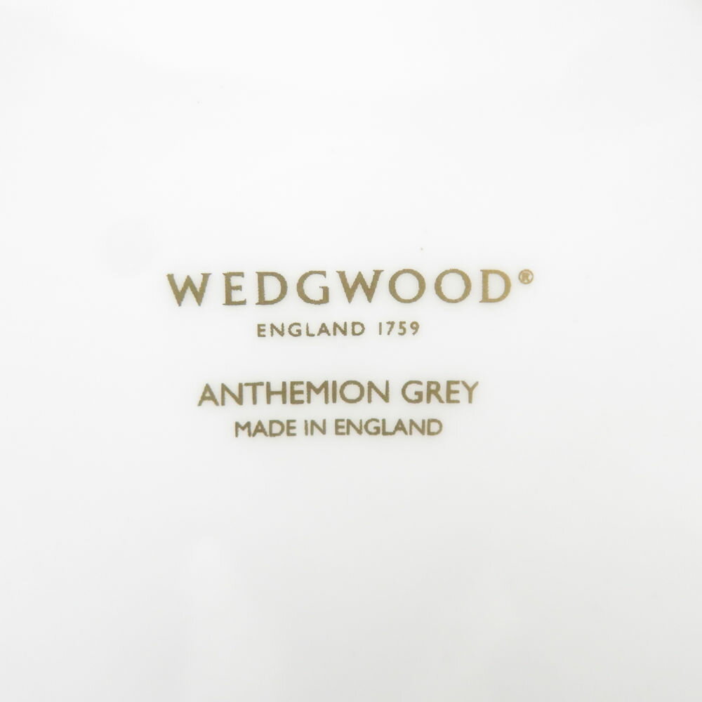 未使用 WEDGWOOD ウェッジウッド アンセミオン グレイ 中皿 15cmプレート パン SC9718R1 【中古】