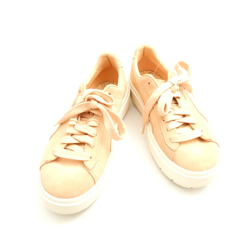 美品 PUMA プーマ 367814-03 PUMA SUEDE プラットフォーム トレース アニマル スニーカー 23.5cm スウェード レディース AM8083 【中古】