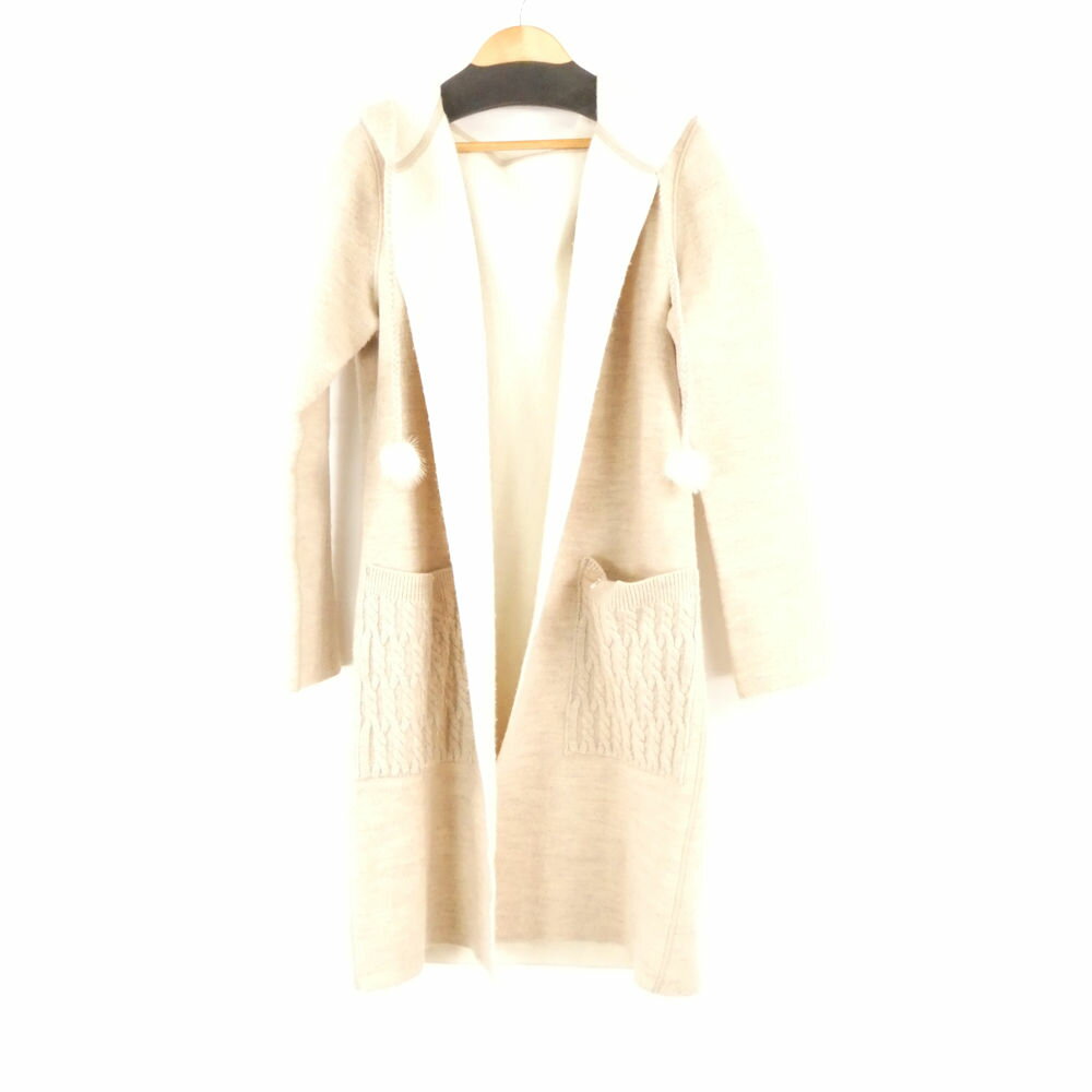 Rene ルネ 6742340 カーディガン 34 ウール カシミヤ ロング コーディガン レディース AN2798A50 【中古】