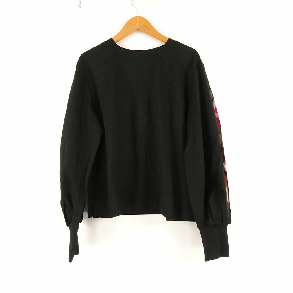 未使用 BLUE LABEL CRESTBRIDGE ブルーレーベルクレストブリッジ 56P03407 スーピマコットンポンチプルオーバー 38 綿100％ 長袖 チェック柄 レディース AO3745A52 【中古】