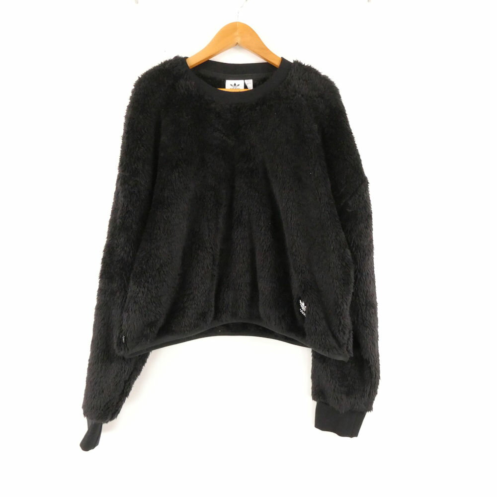 未使用 adidas アディダス IC2260 エッセンシャルズ+ フラッフィーテディスウェット XL ポリエステル100％ 長袖 トレーナー レディース AO3758A32 【中古】