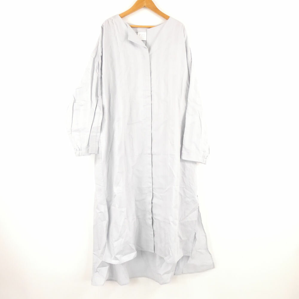 未使用 gelato pique ジェラートピケ PWFO224348 ストライプJQDドレスワンピース F 綿100％ ルームウェア 部屋着 長袖 ロング レディース AO3768A78 【中古】