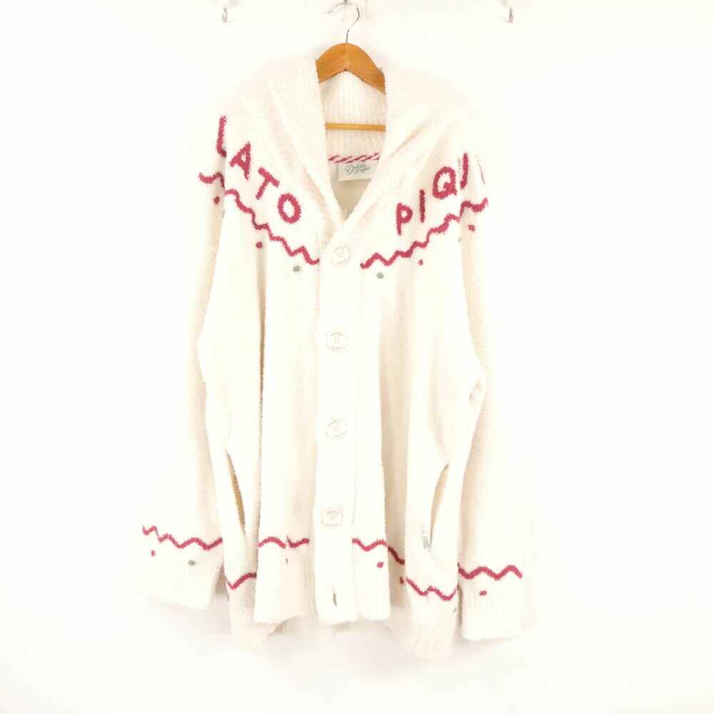 美品 gelato pique ジェラートピケ PUNT245170 ノルディックショールカーディガン M-L ポリエステル100％ 長袖 ルームウェア 部屋着 AO3770B4 【中古】