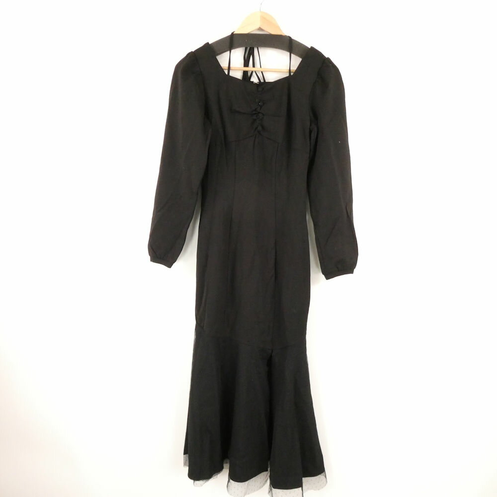 未使用 michell Macaron ミシェルマカロン SCC0409 美シルエットチュールワンピース F レーヨン他 長袖 ロング レディース AO3771A82 【中古】