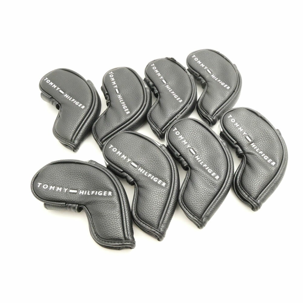 TOMMY HILFIGER トミーヒルフィガー ヘッドカバー 8点 セット アイアン ゴルフクラブ メンズ HO667 【中古】