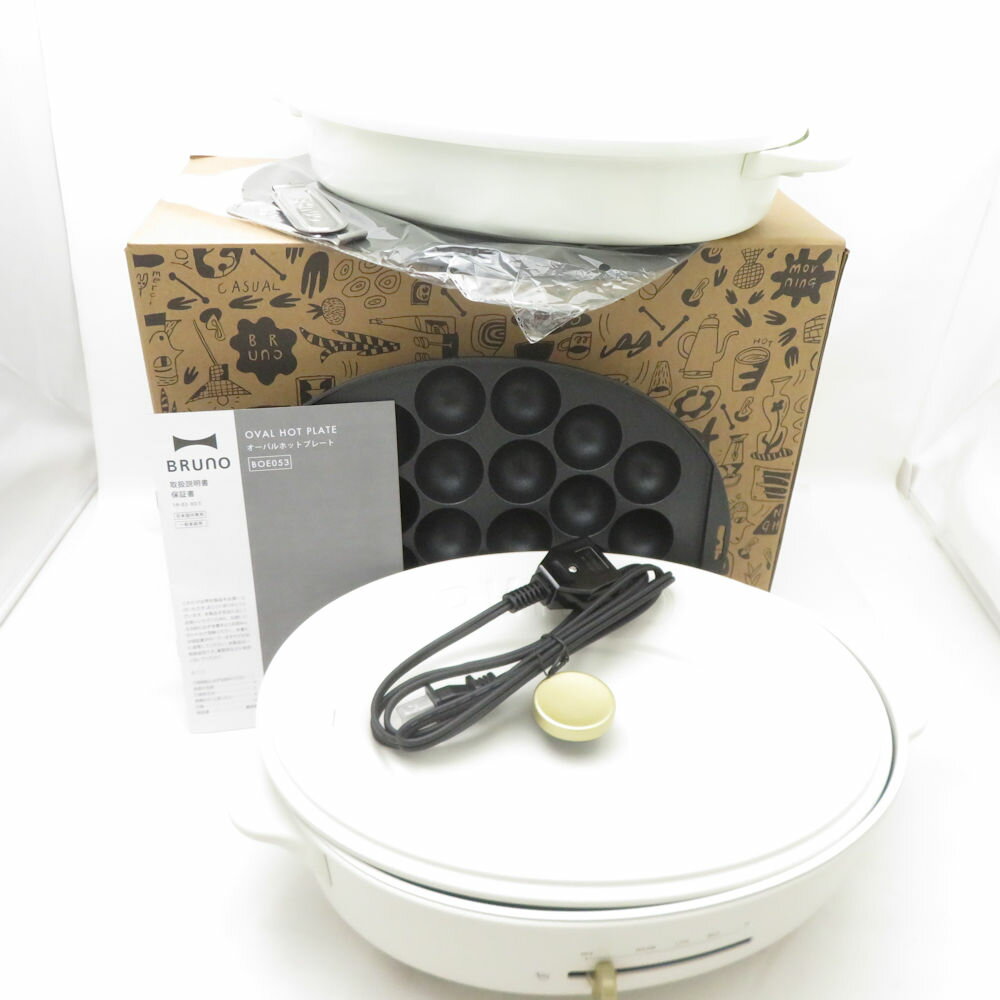 未使用 BRUNO ブルーノ BOE053 コンパクトホットプレート 料理 調理家電 SU13635Z 【中古】