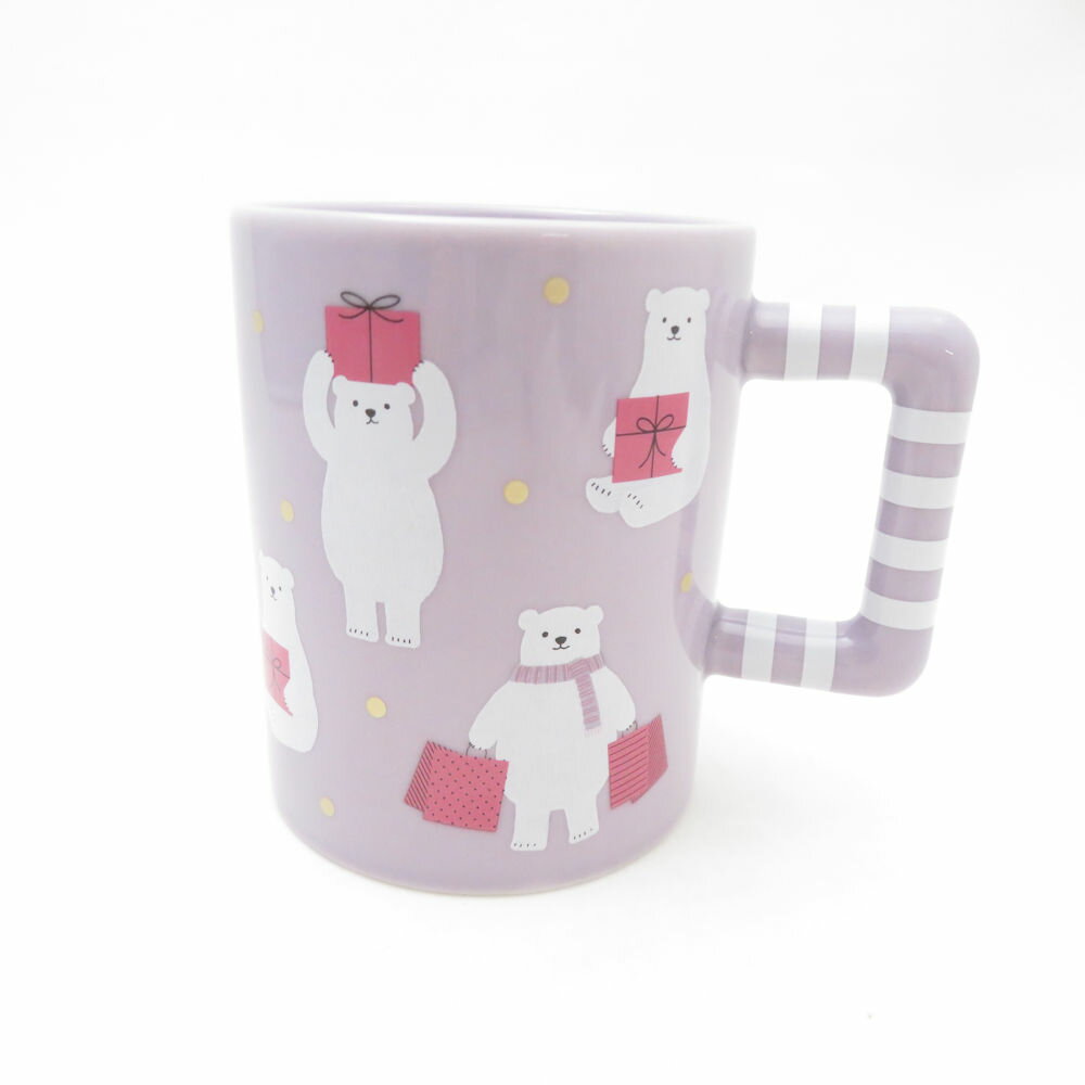美品 STARBUCKS スターバックス ホリデー2021 ポーラーベア マグカップ シロクマ スタバ ティー コーヒー SU13640X2 【中古】