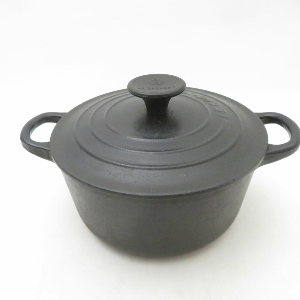 難有 Le Creuset ルクルーゼ ココットロンド 両手鍋 16cm/1.3L ホーロー ほうろ ...
