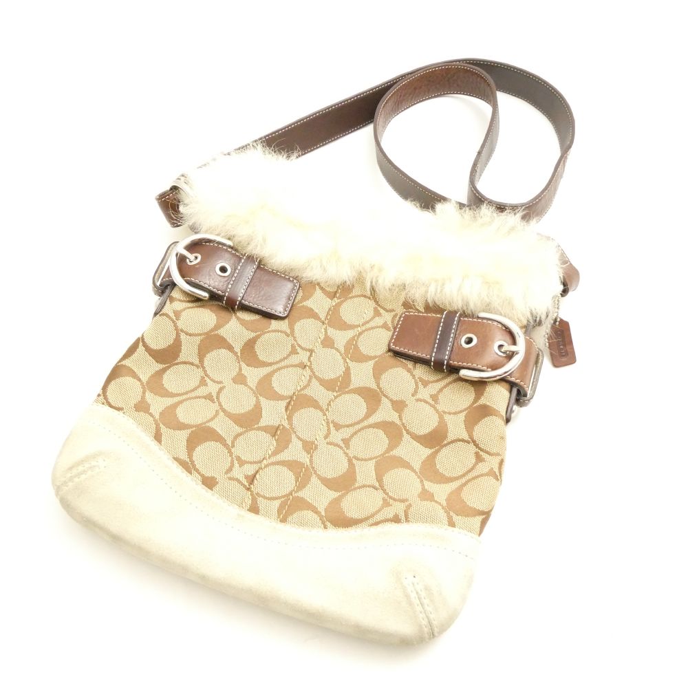 楽天市場】ファー（ブランドコーチ）（ショルダーバッグ