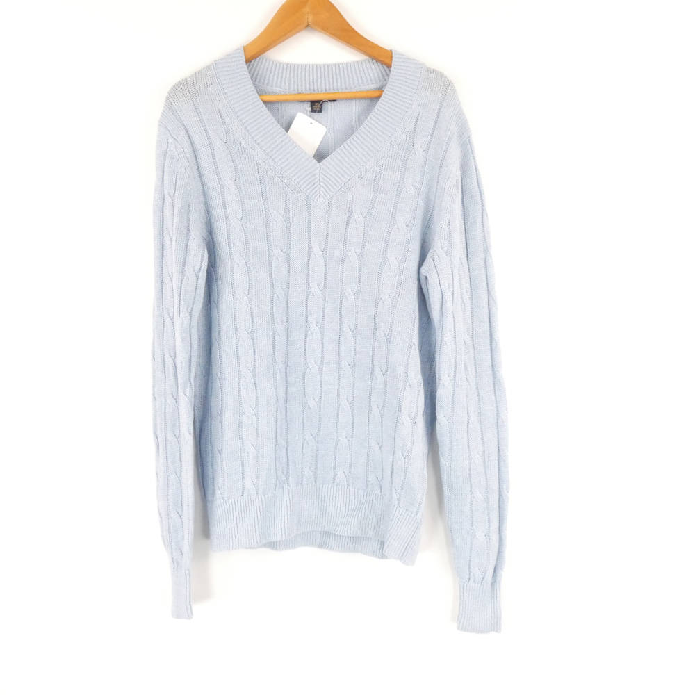 Rakuten - 美品 Brooks Brothers ブルックスブラザーズ ニット XS リネン ケーブル 長袖 Vネック レディース AN2729A75 【中古】