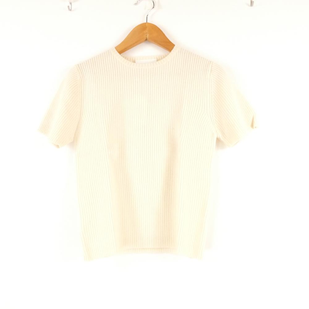 樂天商城 - 美品 LAURA ASHLEY ローラアシュレイ ニット トップス 1点 M ウール100％ 半袖 カットソー セーター レディース AM7754A43 【中古】