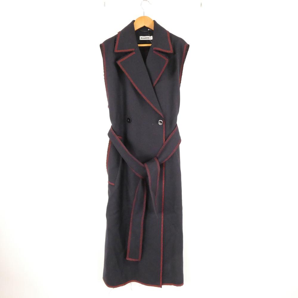 Rakuten - 美品 JIL SANDER ジルサンダー JSCO460088 WO200800 ノースリーブコート 1点 ウール100％ レディース AY7995W4 【中古】