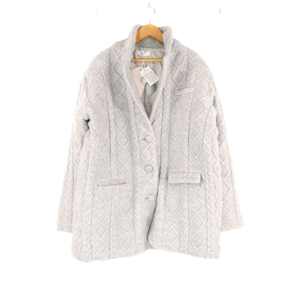 Rakuten - 未使用 Darich ダーリッチ 112443001 コート FREE アクリル他 ケーブルニットジャケット アウター レディース AU4108B1 【中古】