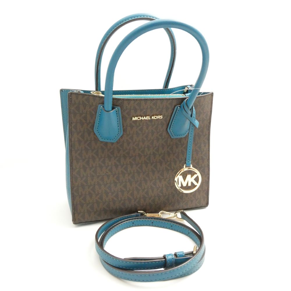 MICHAEL KORS �ޥ����륳���� �ޡ������ߥǥ������å��󥸥㡼 35S1GM9M2B �ϥ�ɥХå� �֥롼 ���������Хå� 2way ��ǥ����� ...