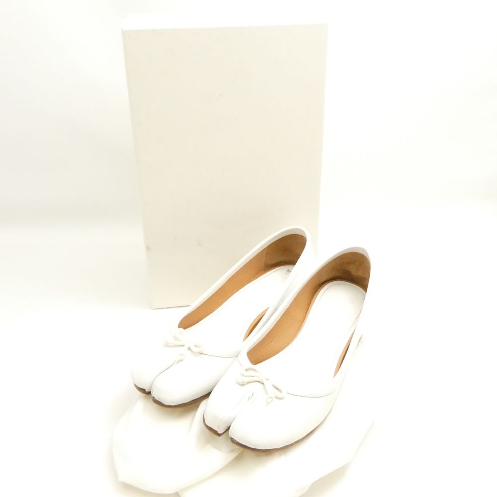 Maison Margiela �᥾��ޥ른���� Tabi ���� ­�� �Х�꡼�� �ѥ�ץ� 37 24cm���� ���ࡼ�������ե쥶�� �����ҡ��� �Х쥨���塼...