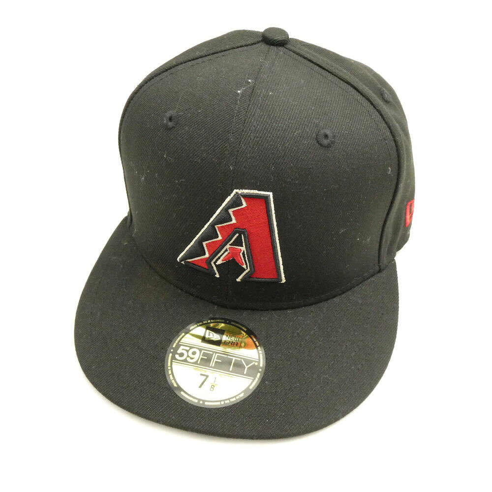 美品 NEW ERA ニューエラ オーセンティック キャップ 7 1/8 56.8cm ポリエステル100％ アリゾナ ダイヤモンドバックス 野球 帽子 AM8282 【中古】