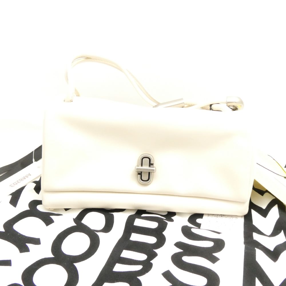 MARC JACOBS - 未使用 MARC JACOBS マークジェイコブス 2F4HSH0101H04-123 ザ レザー デュアル トップ ハンドル ミニ ハンドバッグ レディース AM8203 【中古】