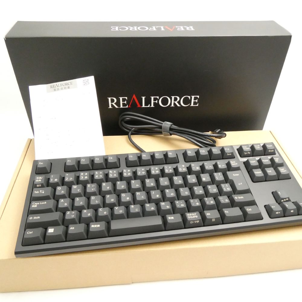 美品 REALFORCE リアルフォース R3SC11 ゲーミング キーボード 有線 ゲーム eスポーツ テンキーレス 兼用 HM921 【中古】