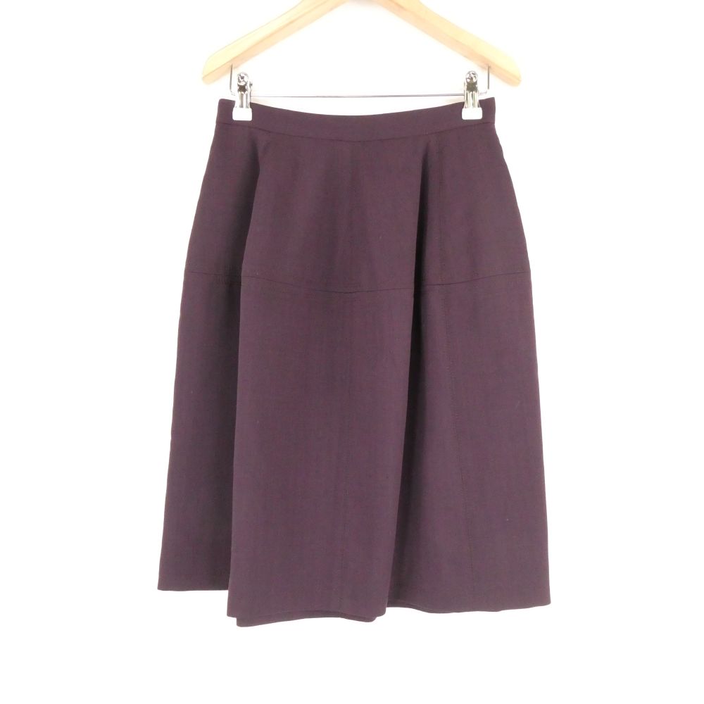 Rakuten - 未使用 FOXEY BOUTIQUE フォクシー 36905 Skirt スカート 38 Sサイズ相当 ウール他 紫 ひざ丈 フレア レディース AU4204A58 【中古】
