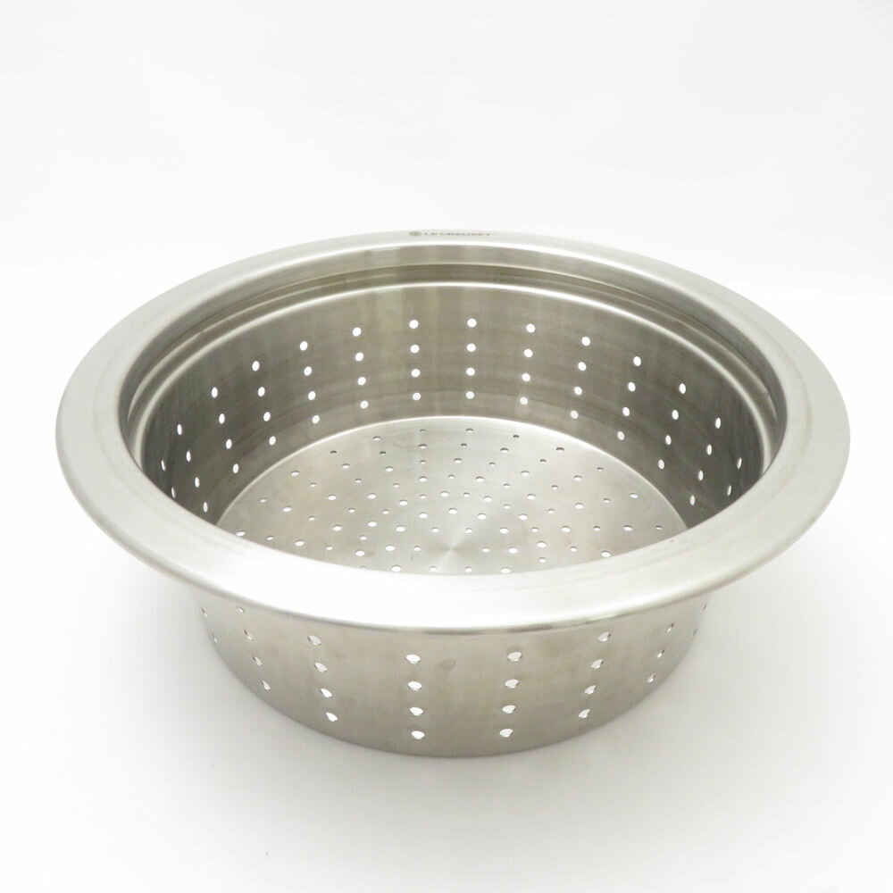 Le Creuset ルクルーゼ スチーマー ステンレス 22cm 廃盤 SC10594J2 【中古】