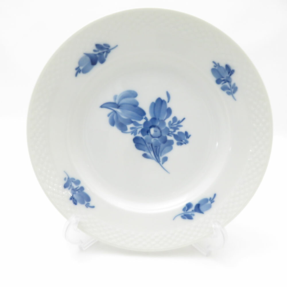 美品 ROYAL COPENHAGEN ロイヤルコペンハーゲン ブルーフラワープレイン 中皿 20cmプレート デンマーク製 SC10598J2 【中古】