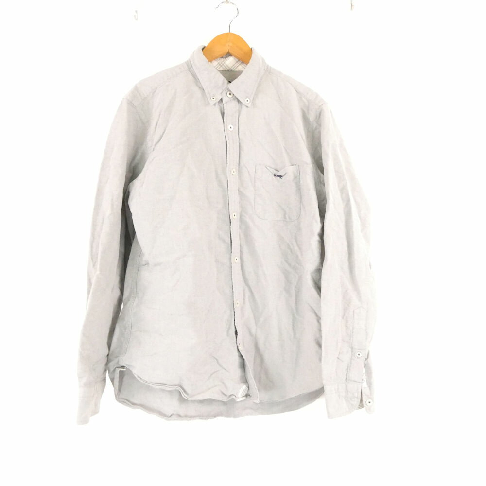 BURBERRY BLACK LABEL バーバリーブラックレーベル ワイシャツ 3 コットン100％ 長袖 ダウンボタン メンズ AM8331A39 【中古】