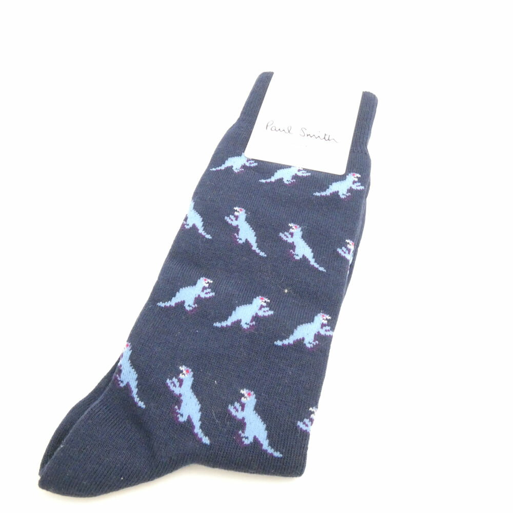 未使用 Paul Smith ポールスミス 120 628 靴下 25～27cm 恐竜 メンズ AN2843 【中古】