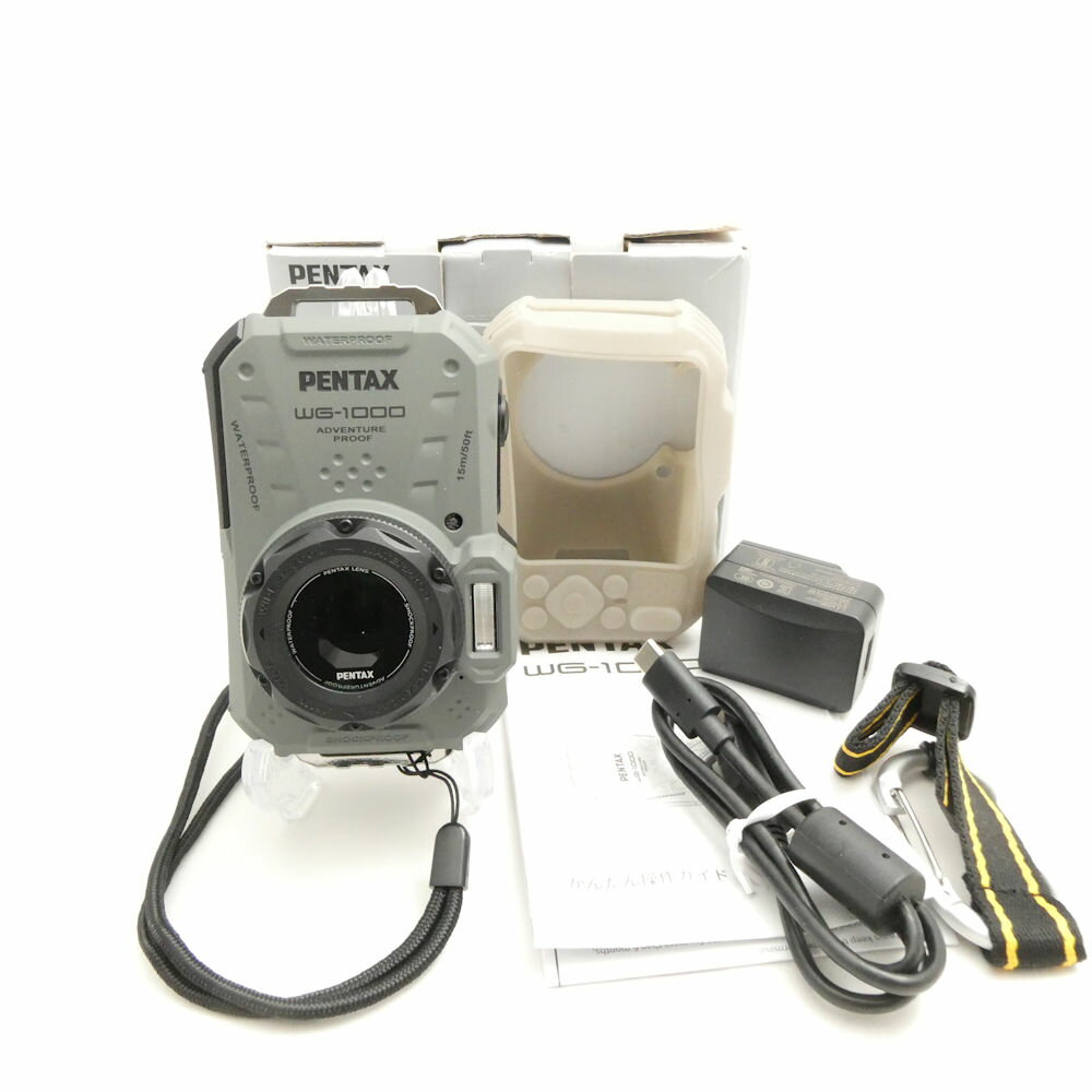 美品 PENTAX ペンタックス WG-1000 コンパクトカメラ 防水 HM976 【中古】