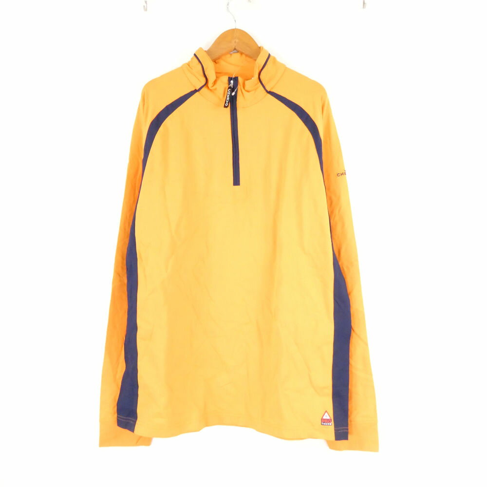 当ストア取扱商品 【 食器 インテリア 】 プレート ティーカップ コーヒーカップ カップ＆ソーサー グラス タンブラー ワイングラス マグカップ ポットシュガーポット クリーマー 鍋 花瓶 フィギュリン 置物 調理機器 など 【 アパレル ブランド 】 ワンピース コート トップス スカート パンツ バッグ 財布 カーディガン ジャケット 靴 シューズ ブーツ スーツ アクセサリー など 【コレクション・ホビー・機器類】 マウス キーボード モニター ヘッドセット マイク ユニフォーム ゴルフウェア スポーツウェア アウトドア キャンプ 脱毛器 ホビー フィギュア ゲーム 万年筆 など 中古品 や アウトレット などを多数取り揃えております。 「ライフスタイルを軽やかで華やかに」といったコンセプトでブランド品の衣類、食器 インテリア などを中心に未使用品から中古品までお安く販売しております。 すべての商品は専門バイヤーが査定をおこない基準を通過した商品となりますのでご安心ください。 掲載商品は他のネットショップにも販売しているため、販売開始前関わらず既に在庫切れや重複してご注文される場合がございます。 その際は誠に申し訳ございませんがご注文の時間が早いお客様を優先させていただきますのでご理解とご了承お願い致します。 【食器などについて】 陶磁器の製法上、個体やロットにより重量やサイズ、ピンホール、スタンプの滲み、突起、ざらつき、色とび、黒点、線傷、濃淡がある場合がございますが、こちらは良品の範囲内となり不良商品ではございません。未使用 CHERVO シェルボ カットソー 50(L) ナイロン ポリウレタン 長袖 ハーフジップ ゴルフ メンズ HN246A32 【中古】 ※本商品は在庫1点の先着順です ブランド CHERVO シェルボ アイテム カットソー コレクション 個数 1点 男女 メンズ 色 オレンジ ※上記カラーは色の系統を記載。メーカー公式カラーや弊社主観で判断した色合いがある場合は下記の素材・その他に記載しております。 素材・その他 ナイロン ポリウレタン 長袖 ハーフジップ ゴルフ 表記サイズ 50(L) 実寸サイズ ゆき丈：84cm総丈：70cm ※寸法は平置実寸です。（多少の誤差はお許しください） コンディションレベル S コンディション詳細 未使用のきれいな状態です。気になる部分は撮影しています。タグ汚れあり 付属品 なし