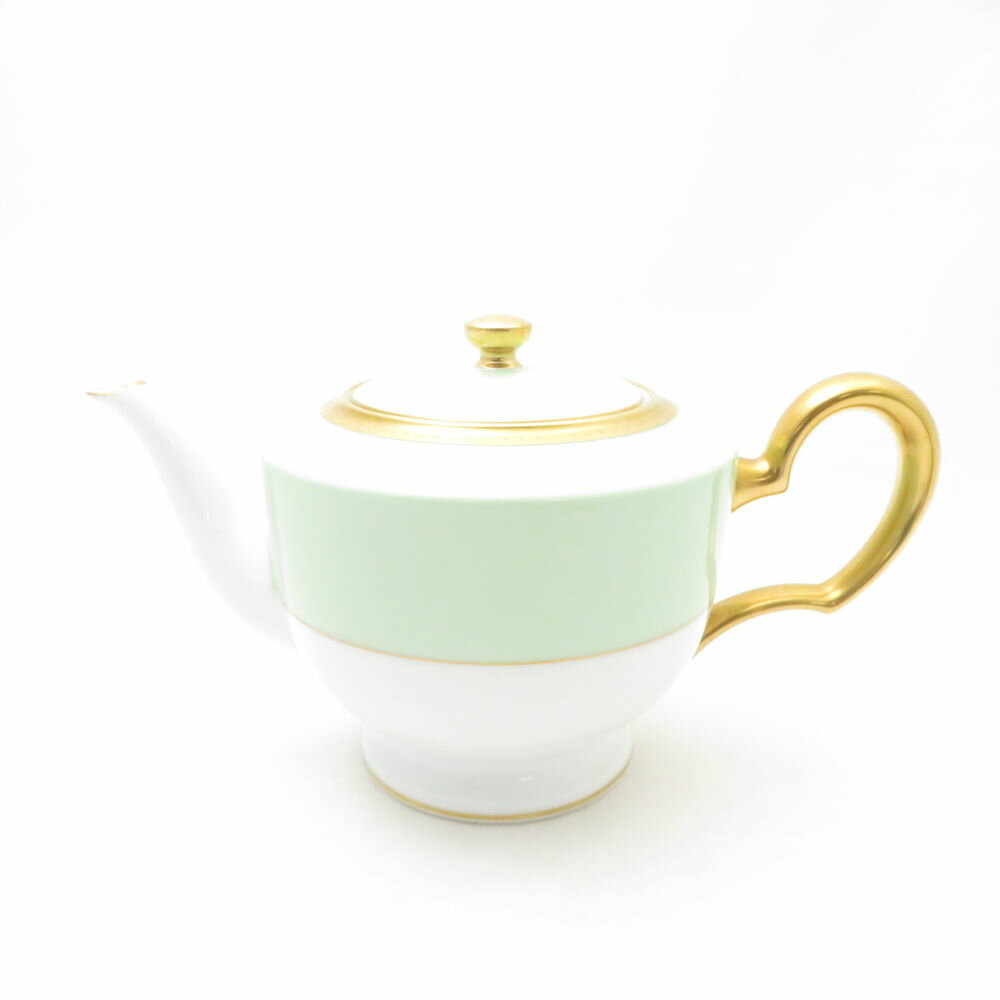 OKURA 大倉陶園 メイグリーン ティーポット 茶器 SC10634A2 【中古】