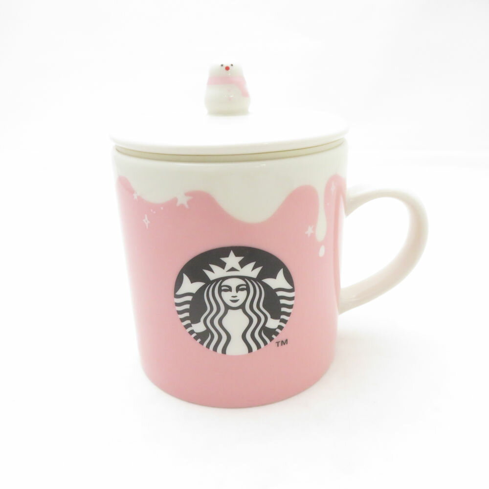 美品 STARBUCKS スターバックス SnowMan スノーマン 雪だるま マグカップ 355ml ホリデー2017 限定 スタバ コーヒー SU13678P1 【中古】