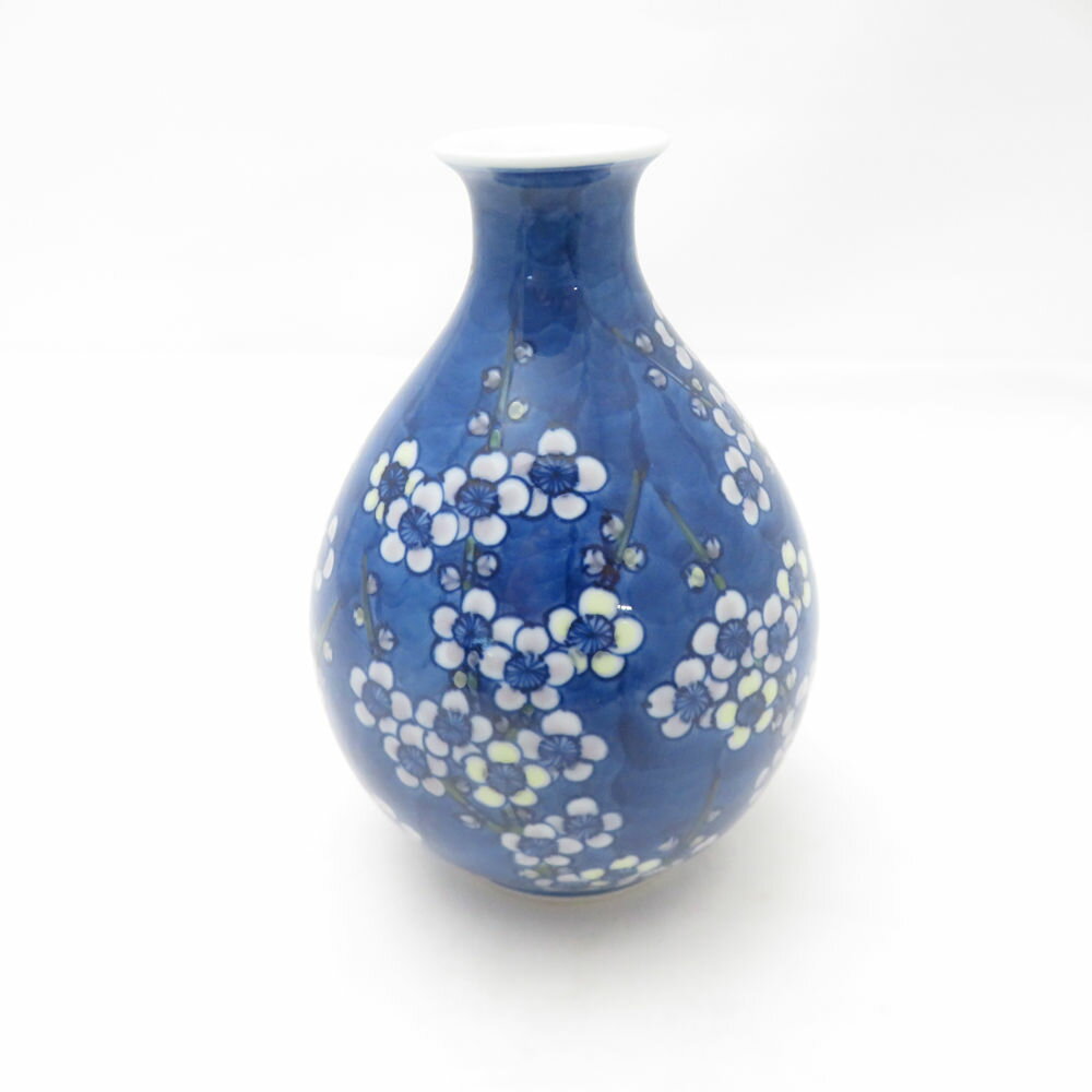 美品 源右衛門窯 染錦枝梅 徳利 酒器 有田焼 伊万里 和食器 SU13734A2 【中古】