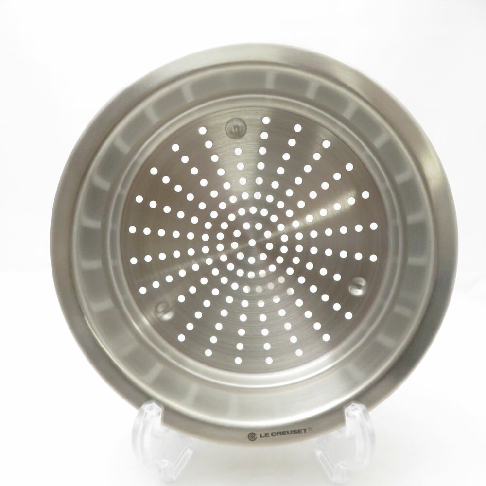 未使用 Le Creuset ルクルーゼ スチーマー 1点 20cm SM5023L2 【中古】