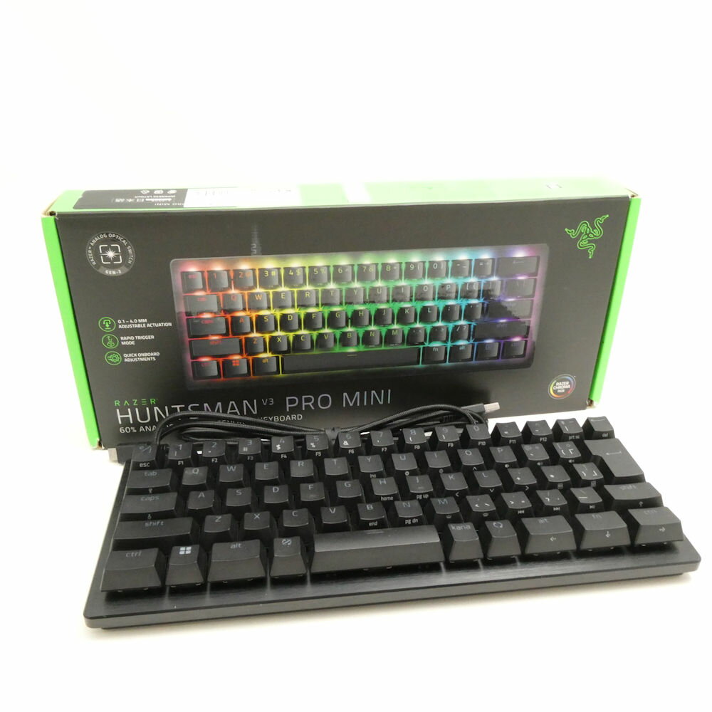 RAZER レイザー HUNTSMAN V3 PRO MINI (RZ03-0499) ゲーミングキーボード 有線 日本語 60％ eスポーツ PC周辺機器 HU1861