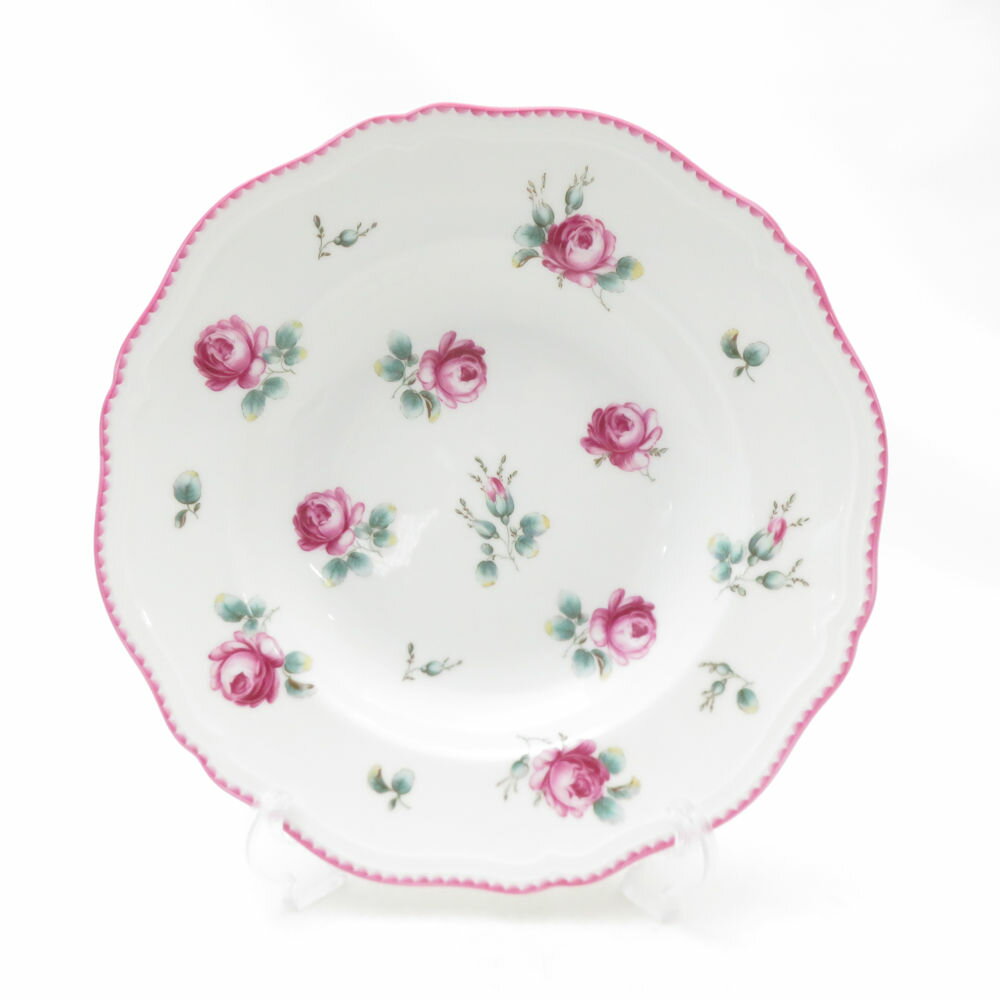 Richard Ginori リチャードジノリ アンティックローズ スープ皿 23cmプレート 中皿 SM5027C1 【中古】