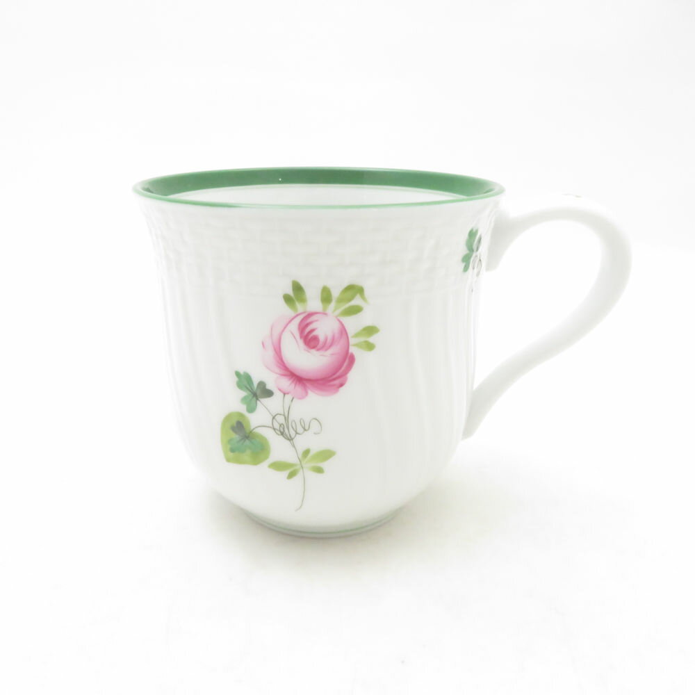 美品 Herend ヘレンド VRH ウィーンの薔薇 マグカップ ミッドマグ 01739 SO3824C2 【中古】