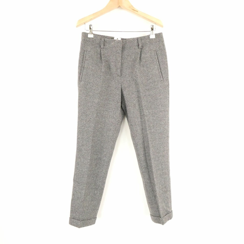 乐天商城 - 美品 VIGANO ヴィガーノ パンツ 38 ウール他 柄 七分丈 レディース AD1662A43 【中古】