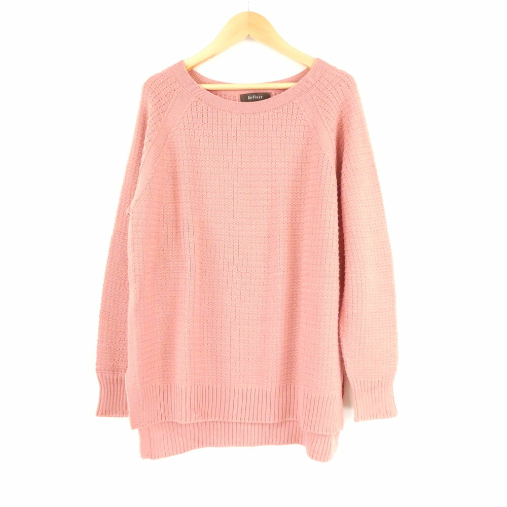 樂天商城 - 美品 Reflect リフレクト ニットセーター 9 M コットン 他 長袖 レディース AM7938A45 【中古】