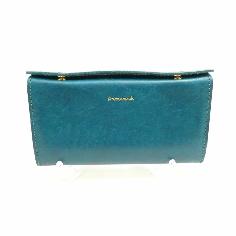 美品 Arcaneuk アルカヌーク legacy レガシー コンパクトロングウォレット レザー 右利き用 長財布 小銭入れなし AU4240 【中古】